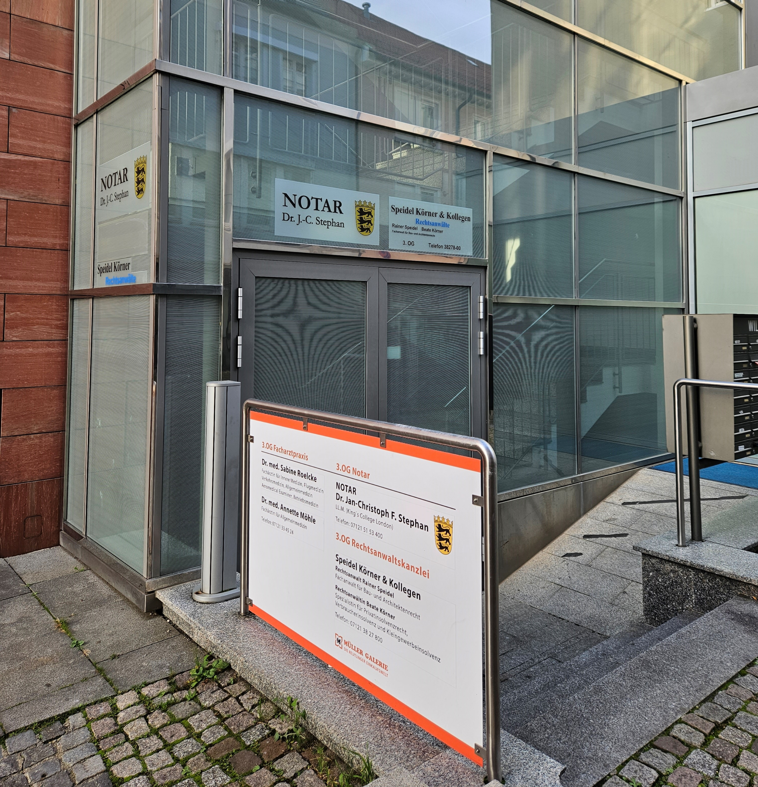 Eingangsbereich Notar Dr. Jan-Chistoph Stephan
